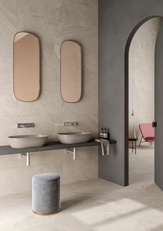 VitrA Cardostone Beige Stone Effect Porcelain Tile  30×60cm & 60×60cm