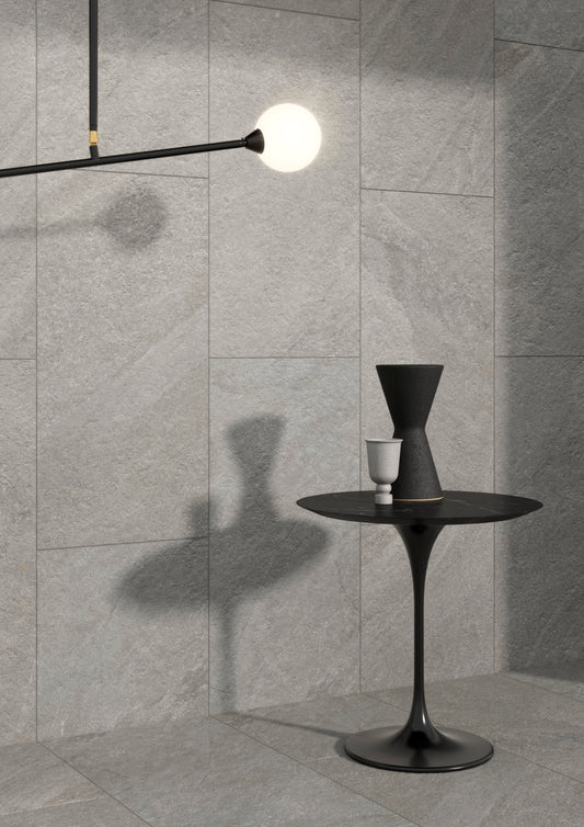 VitrA Cardostone Grey Stone Effect Porcelain Tile  30×60cm & 60×60cm
