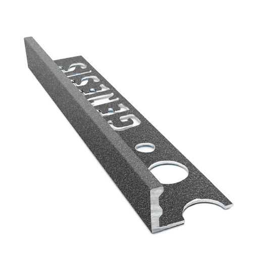 Genesis Textured Dark Granite Straight Edge Tile Trim – 2.5m