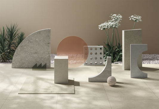 VitrA Lightstone Fossil White Stone Effect Porcelain Tile 30×60cm & 60×60cm