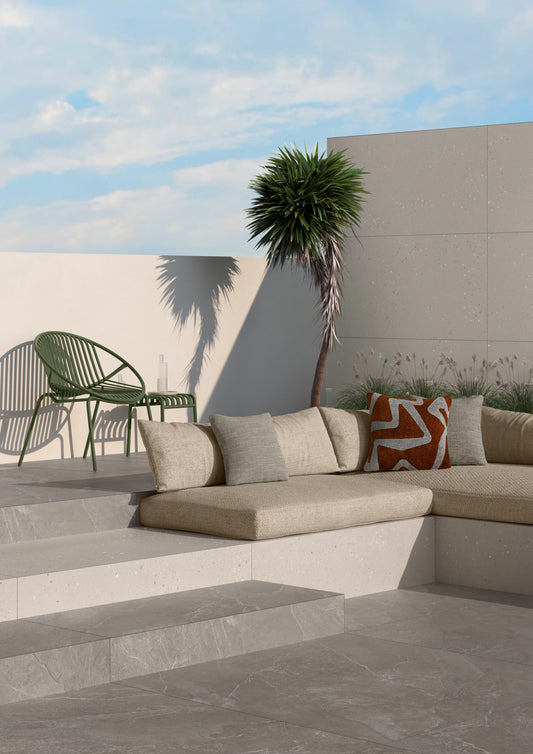 VitrA NovaPetra Dark Grey Stone Effect Porcelain Tile 30×60cm & 60×60cm