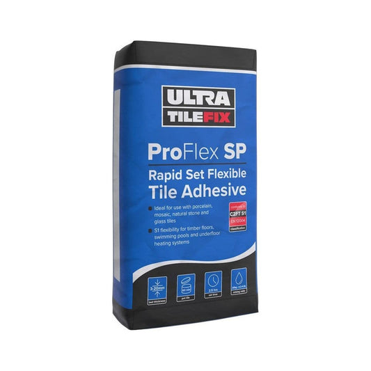 UltraTile ProFlex SP White Rapid Set Flexible Tile Adhesive 20kg