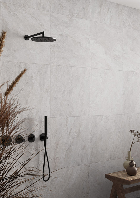 VitrA Quarstone White Stone Effect Porcelain Tile 30×60cm & 60×60cm