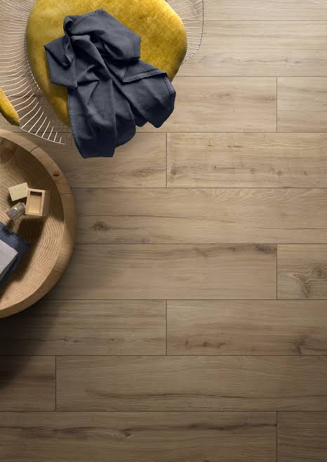 VitrA Craft Greige Wood Effect Porcelain Tile 20×120cm